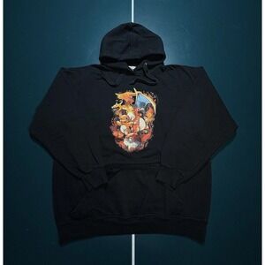Vintage Pokémon Hoodie Sweatshirt Men's‎ XL Charizard Charmander Charmeleon Rare